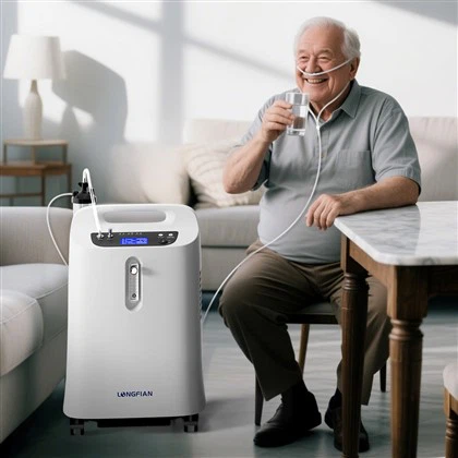 Medical Grade Portable 5L Medical Oxygen Concentrator dengan Nebulizer untuk Rumah Sakit