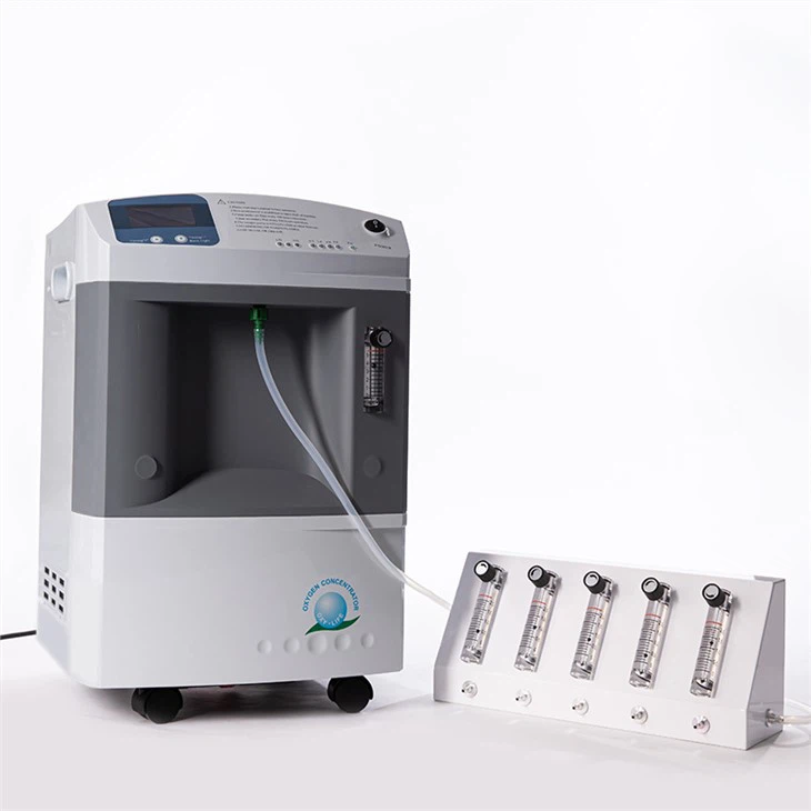 Konsentrator Oksigen 10lpm Terhubung Dengan Flow Splitter